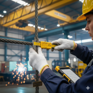 inspeção de guindastes